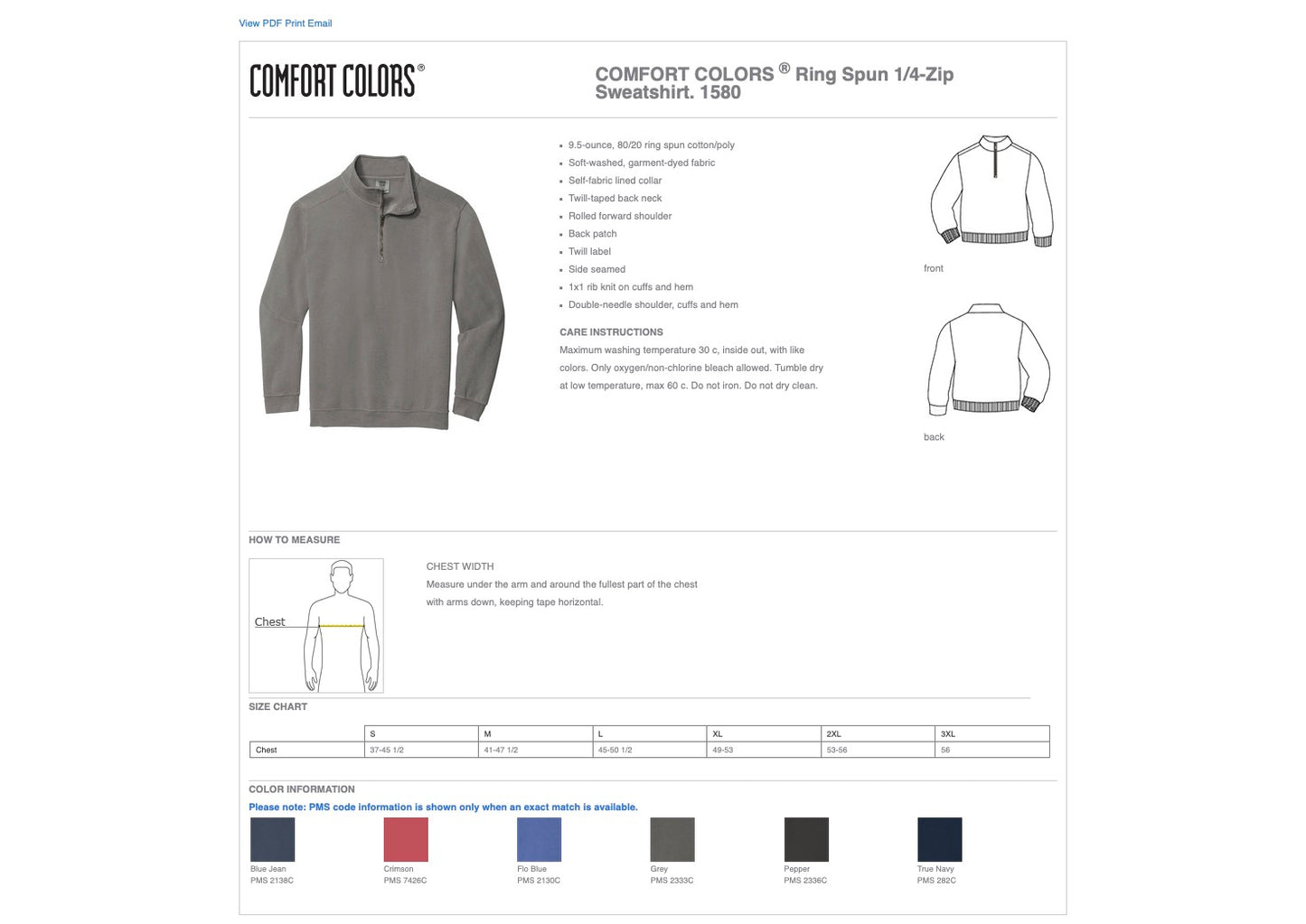 Comfort Colors Adult Quarter-Zip Sweatshirt